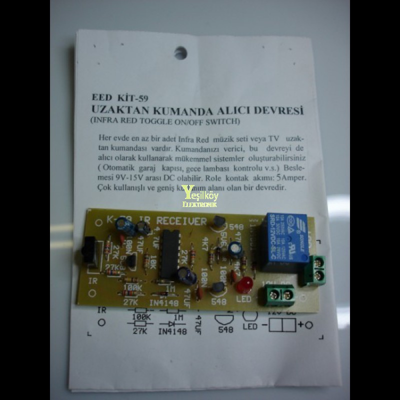 Uzaktan kumanda alıcı devresi Uzaktan kumanda alıcı devresi