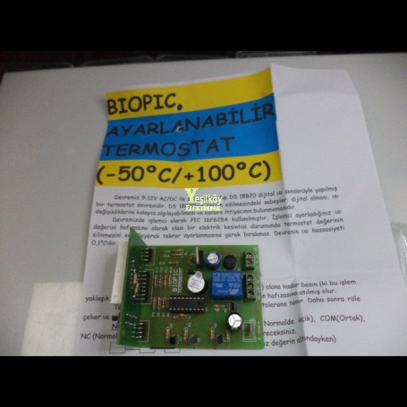 ayarlanabilir termostat devresi ayarlanabilir termostat devresi