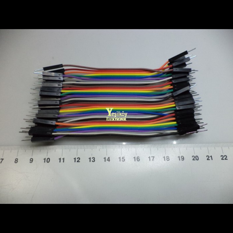 10cm erkek erkek jumper kablosu 10cm erkek erkek jumper kablosu