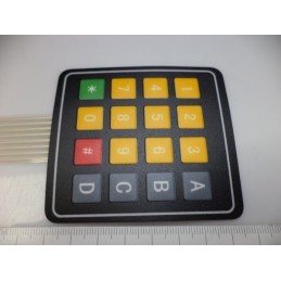 4x4 Keypad Sarı Renkli