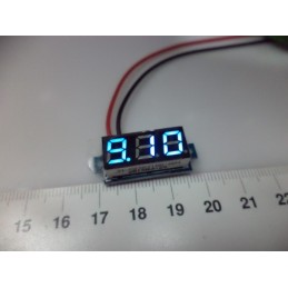0.28inch 3.5-30v Voltmetre Mavi Mini