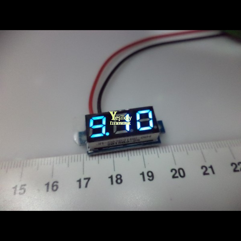 0.28inch 3.5-30v Voltmetre Mavi 0.28inch 3.5-30v Voltmetre Mavi