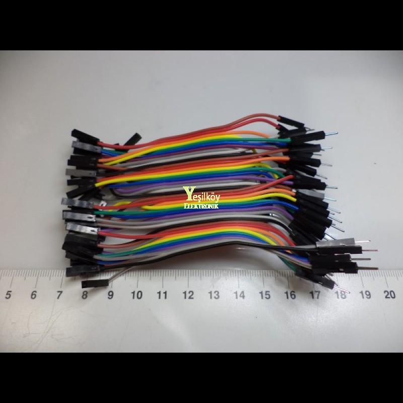 40pin Erkek Dişi 10cm Jumper Kablosu 40pin Erkek Dişi 10cm Jumper Kablosu