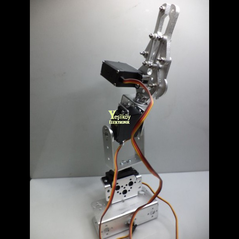 Robot Kol 3 Eksenli 3 Servo Motorlu Robot Kol 3 Eksenli 3 Servo Motorlu