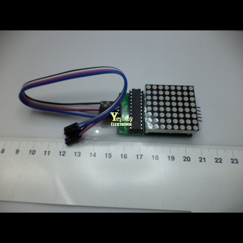 Max7219 Dot Matrix Modül Lehimli Max7219 Dot Matrix Modül Lehimli