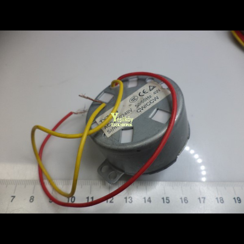 220v 5rpm AC Redüktörlü Motor