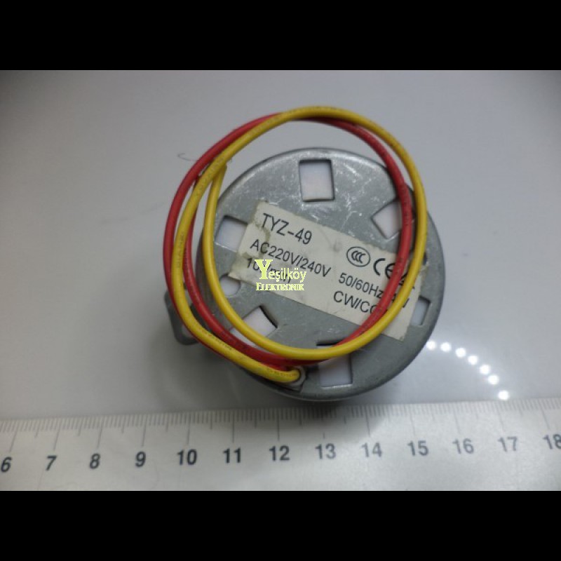 220v 10rpm AC Redüktörlü Motor