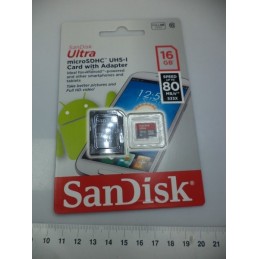 Sandisk 16gb Sd Kart Adaptörlü