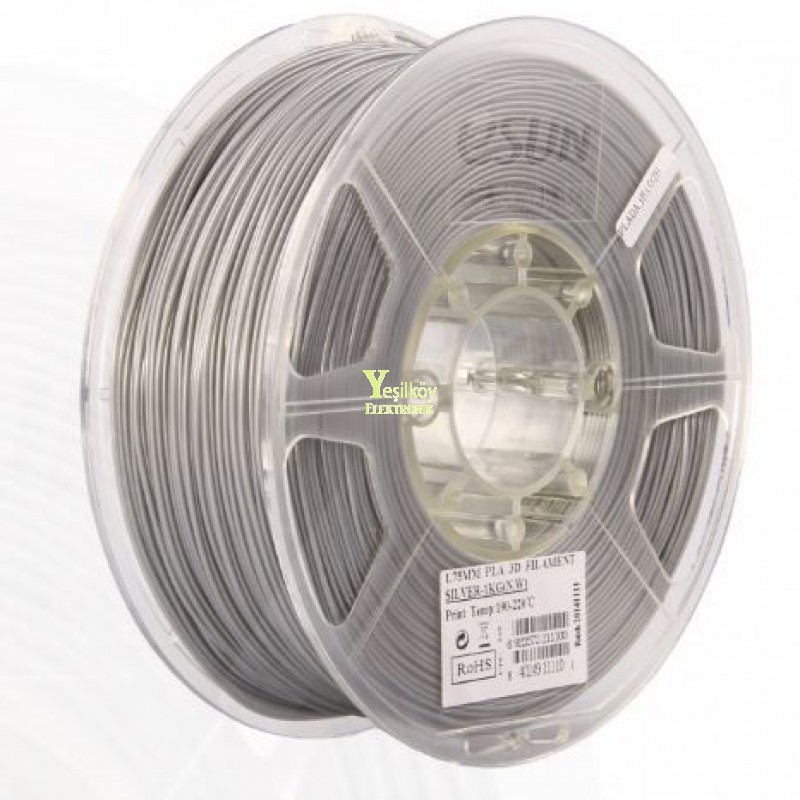 Esun 1.75mm Gümüs PLA Plus Filament 1kg