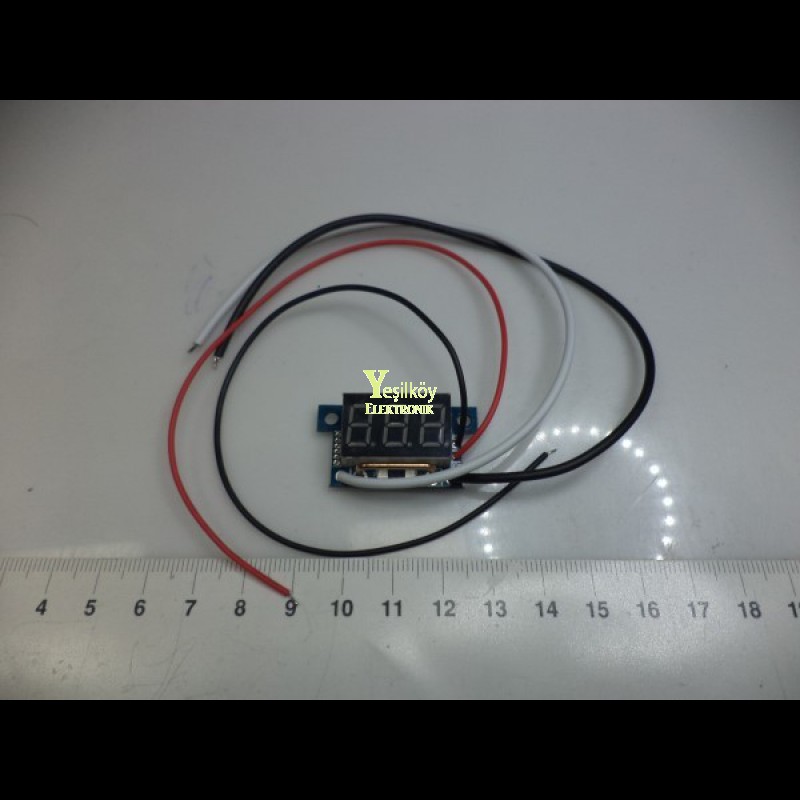 Micro Digital Ampermetre 10amper Kırmızı