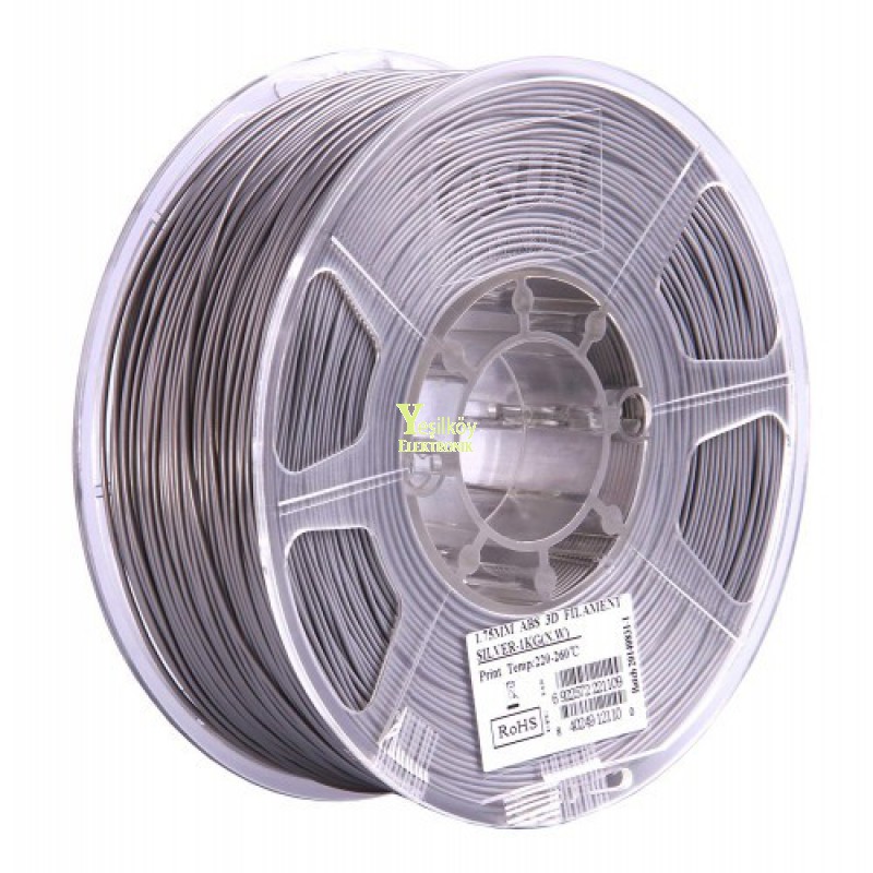 Esun 1.75mm Gümüş Abs Plus Filament 1kg