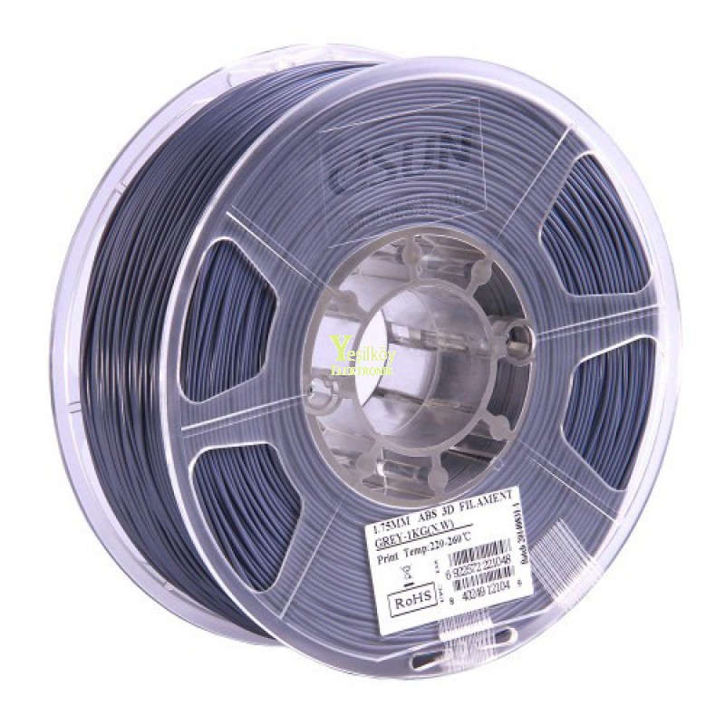 Esun 1.75mm Gri Abs Plus Filament 1kg