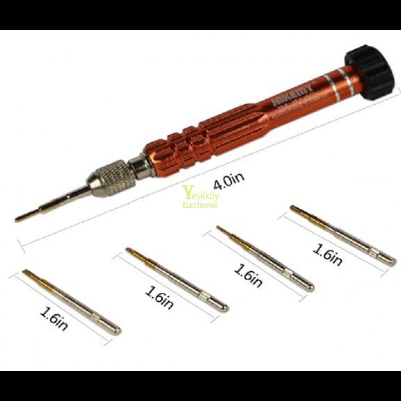 Jakemy Alüminyum Alaşım 6 Parça Tornavida Seti JM8140 Jakemy Alüminyum Alaşım 6 Parça Tornavida Seti JM8140
