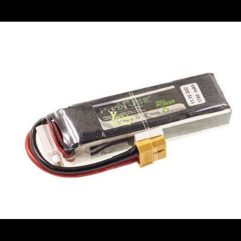 11.1V Lipo Batarya 1750mAh 30C  3s Lipo Pil