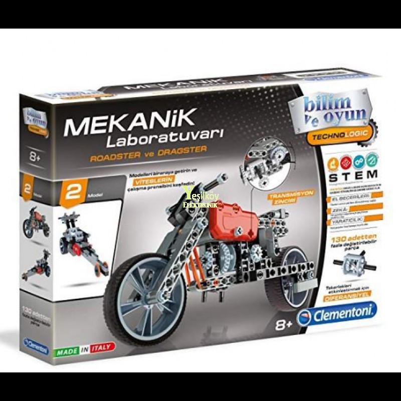 Clementoni Motor Mekanik Laboratuvarı Roadster Dragster 64298 Clementoni Motor Mekanik Laboratuvarı Roadster Dragster 64298
