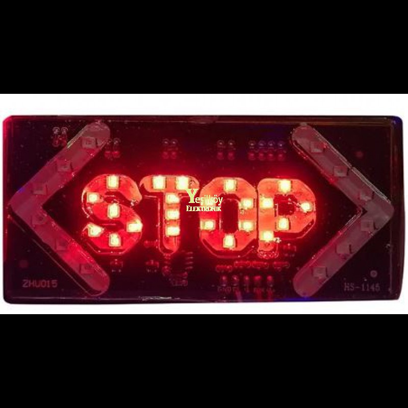 Parlak Işıklı Stop Led Uyarı Cihazı 12v Parlak Işıklı Stop Led Uyarı Cihazı 12v