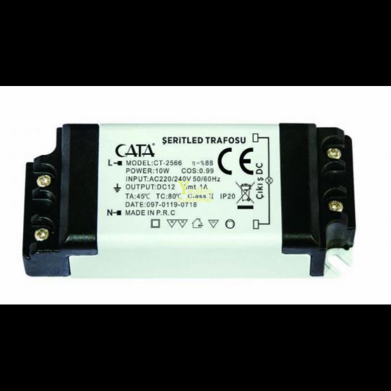 Cata 1amper 10w 12volt Şerit Led Trafosu