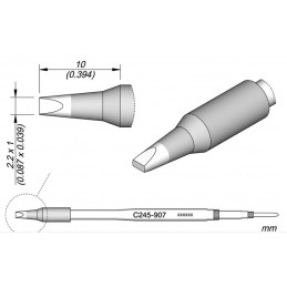 JBC c245-907 Konik Havya Ucu 2.2mm 