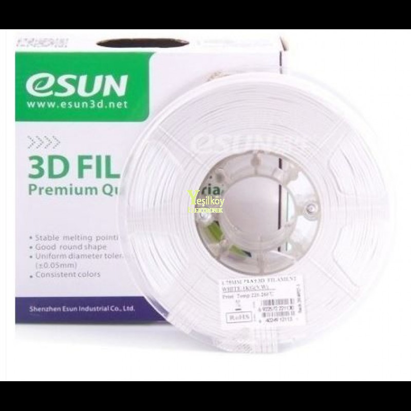 Esun 1.75mm Soğuk Beyaz PLA Plus Filament 1kg