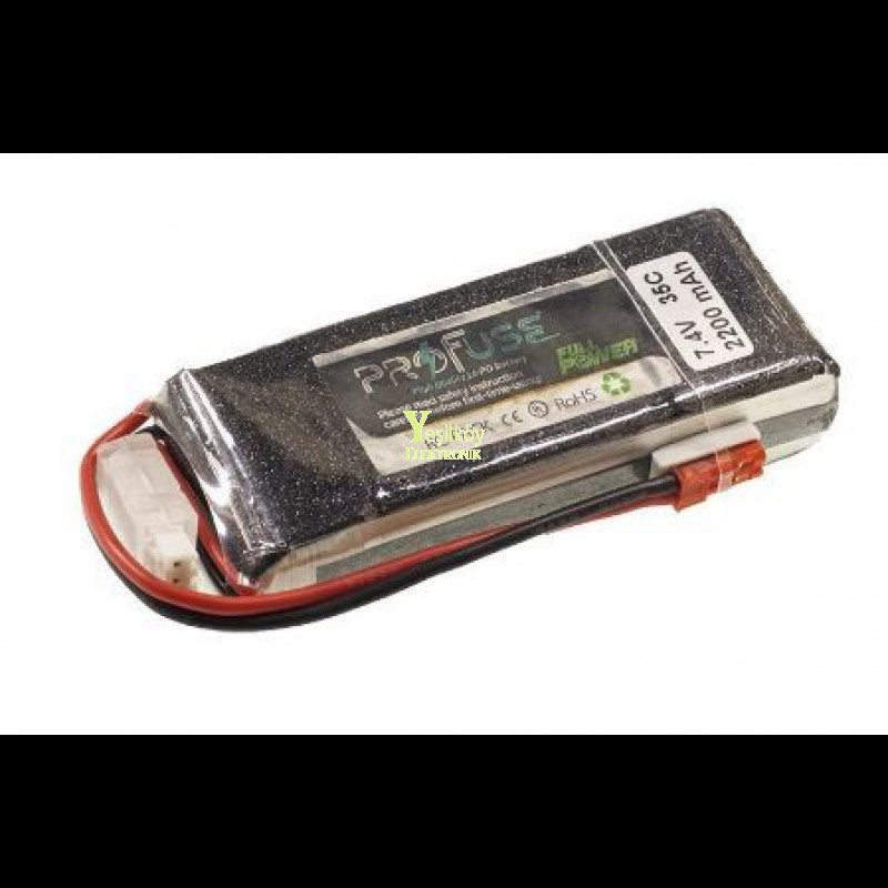 7.4V Lipo Batarya 2200mAh 35C 2s