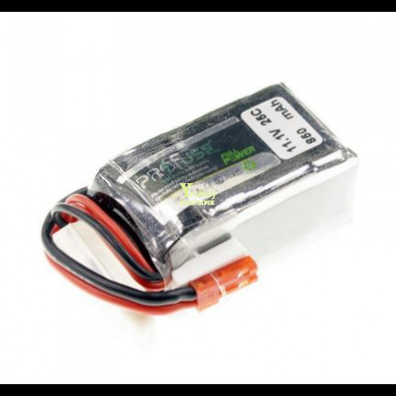 11.1V Lipo Batarya 850mAh 25C 3s Lipo Pil