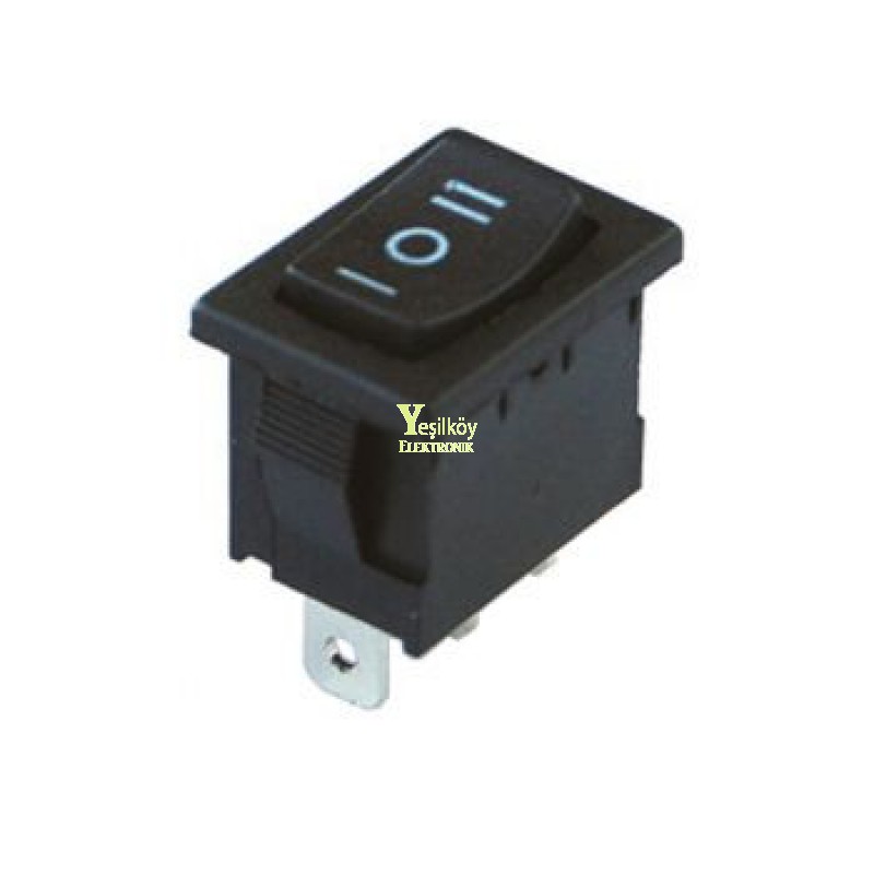 Mini Işıksız Anahtar ON-OFF-ON 3p Yaylı Mini Işıksız Anahtar ON-OFF-ON 3p Yaylı