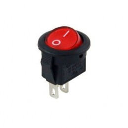 Mini S Yuvarlak Işıklı Anahtar On-Off 3p