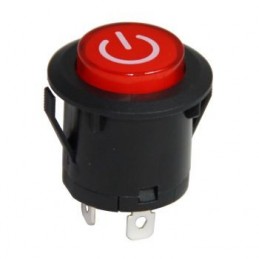 26mm Yaylı Rocker Buton Işıksız POWER