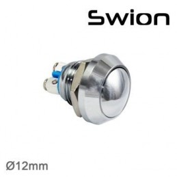 Swion Metal 16mm Işıksız Metal Buton 2p ip65 Ledsiz