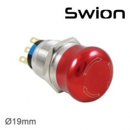 Swion Metal 19mm Metal Acil-Stop ip65 Ledsiz