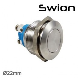 Swion Metal 22mm Işıksız Metal Buton Yaylı ip65 Ledsiz
