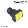 10-24v 16mm Yaylı Buton 1no-1nc Dikdörtgen Sarı Plastik