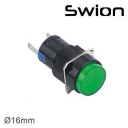 220v 16mm Ledli Sinyal Yeşil