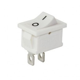 Mini Işıksız Anahtar On-Off 2p Beyaz