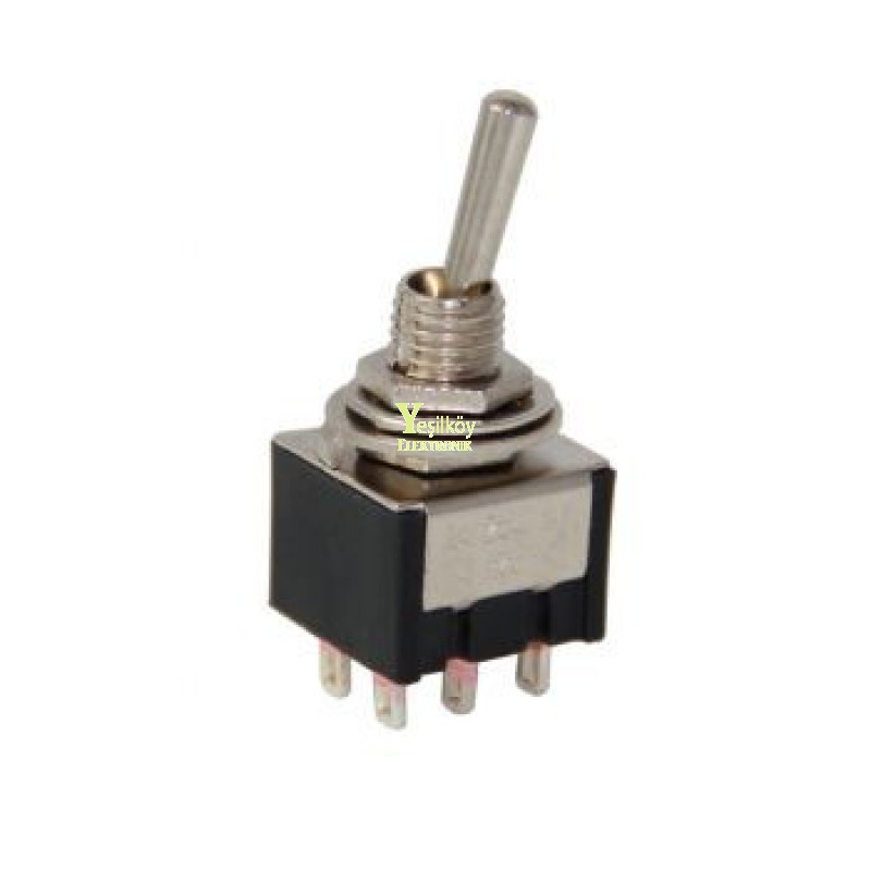 Toggle Switch On-Off-On 6p MTS-213 Yaylı