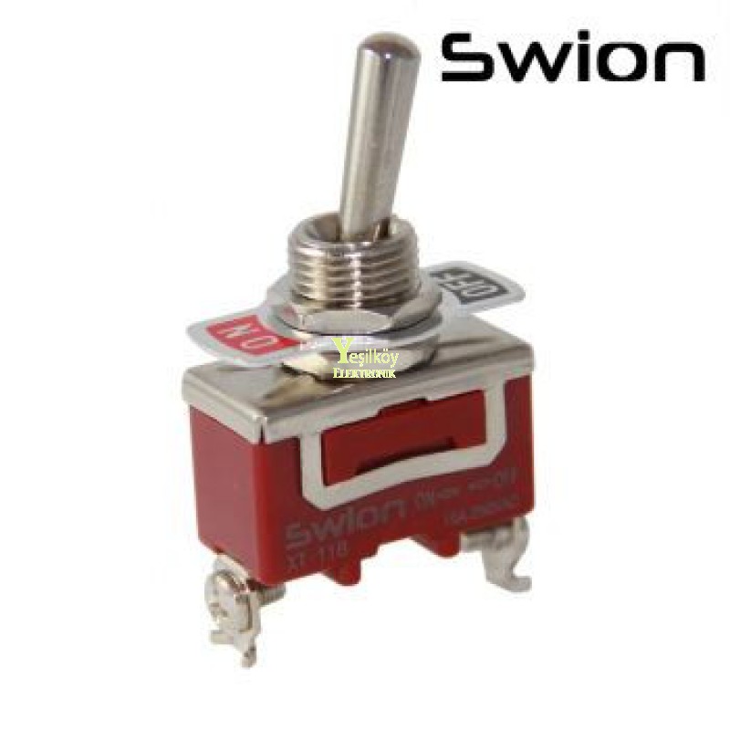 Toggle Switch Büyük Boy On-Off 2p Vidalı Swıon 15a