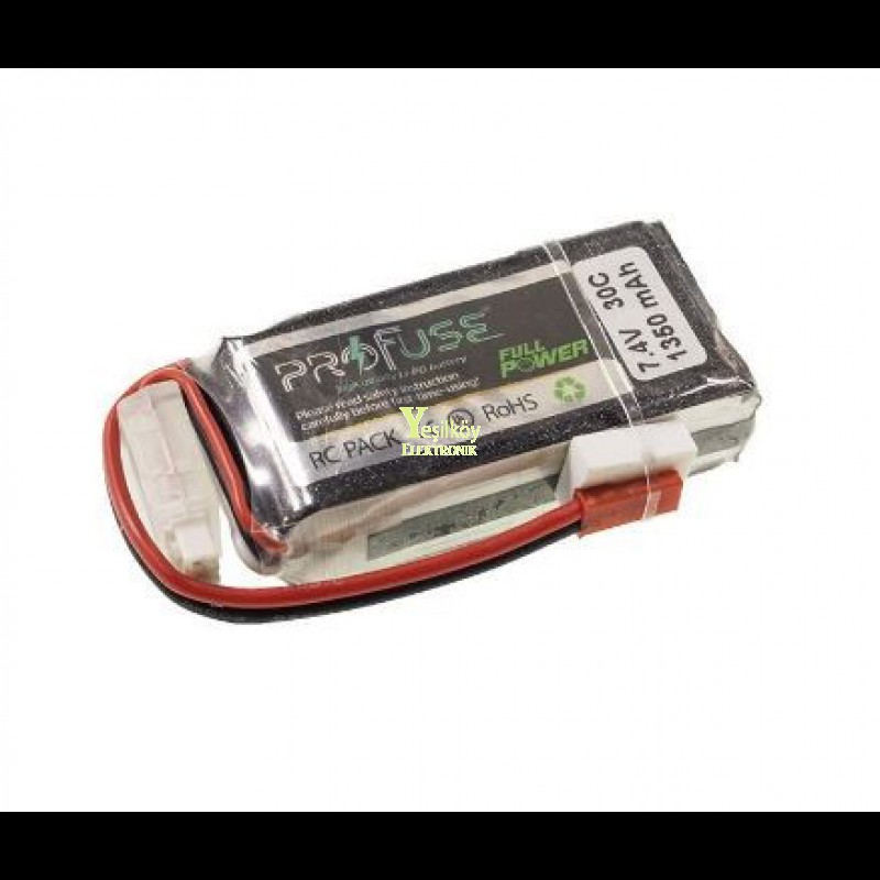 7.4V Lipo Batarya 1350mah 30C 2s