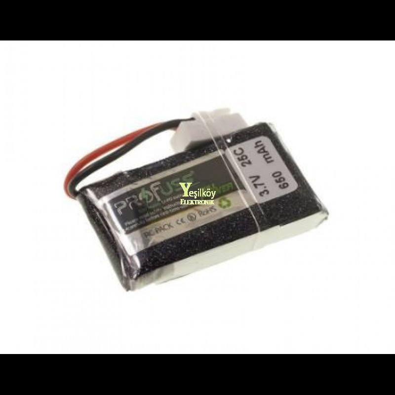 3.7V Lipo Batarya 650mah 25c 