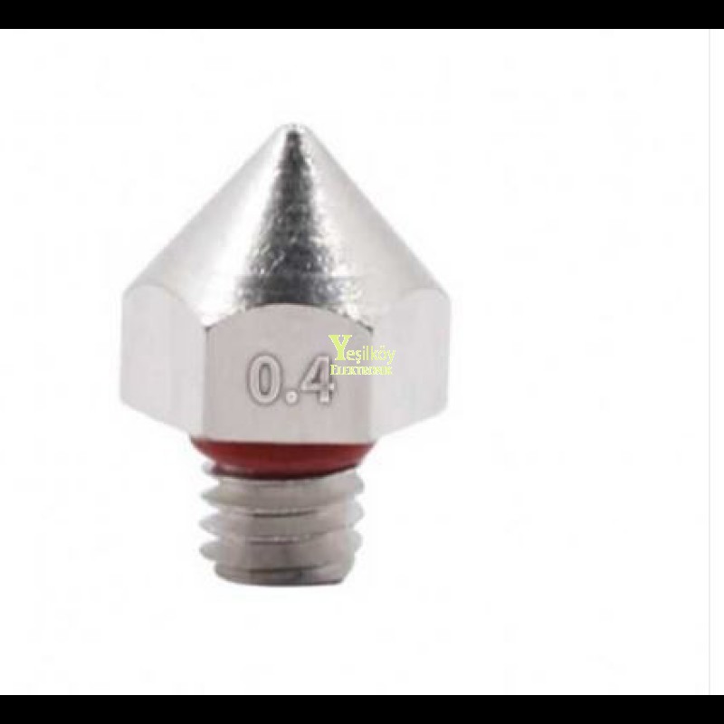 Mk8 Nozzle 0.4mm Çelik M6