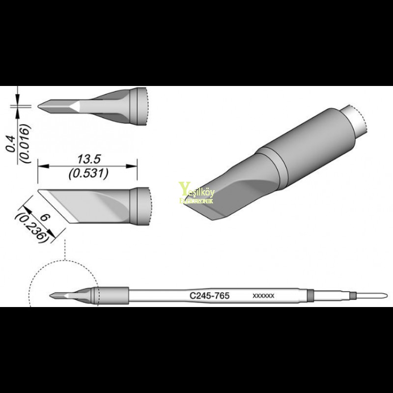 JBC c245-765 Bıçak Havya Ucu