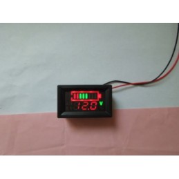 12v Digital Doluluk Ve Voltaj Gösteren Voltmetre Karavan Araç Voltmetresi 48mm