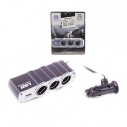 Powermaster 3lü Usbli Çakmak Çoklayıcı 14019
