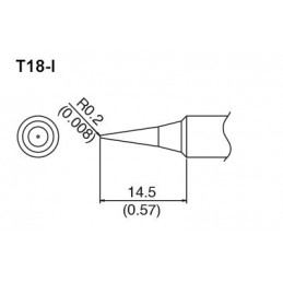 Hakko T18-I Havya Ucu 0.2mm Japon