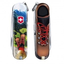 Victorinox Classic I Love Hiking Desenli Çakı 58mm Kamp 0.6223.L2002