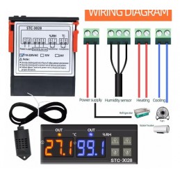 STC3028 110-220v Nem Sıcaklık Kontrol Modülü Kuluçka Makinesi