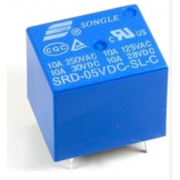 Songle 5v Tek Kontak Röle SRD-05VDC-SL-C 10a Orjinal Songle