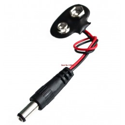 Arduino Bağlantı Kablosu 9v Pil Başlığı Jaklı Presli Kaliteli Jack 9volt Pilli Jack TK34 Adaptör