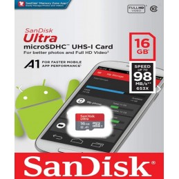Sandisk 16gb Sd Kart Adaptörlü sdsquarc-016g-gn6ma