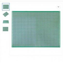 20x30 Delikli Epoksi Pertinaks A4 PCB Yeşil Kaliteli Delikli