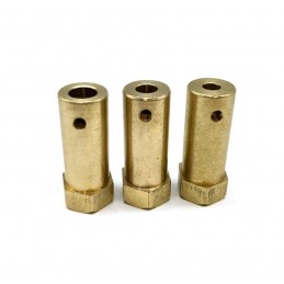 5mm Hex Altıgen Şaft Uzun Kaplin Tekerlek Bağlantısı Rakor